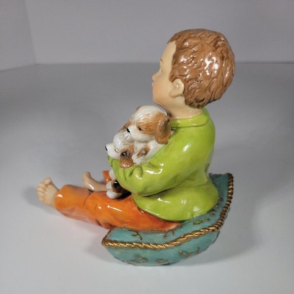 Heritage Mint LTD 2003 Porcelain Christmas Setting 1 REPLACEMENT PIECE Child Dog - Picture 4 of 6